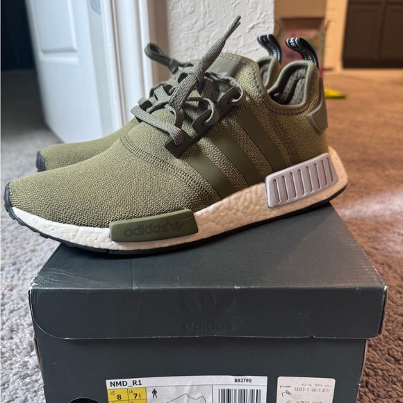 adidas Other - Adidas nmd r1 boost trace cargo olive green sz 8